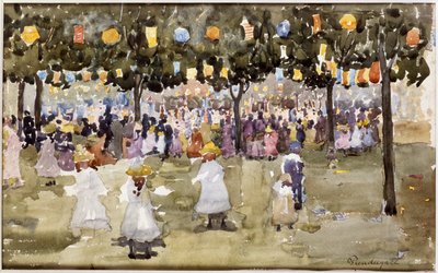 Central Park, New York City, 4 juillet - Maurice Brazil Prendergast