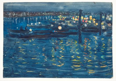 Nuit de fête, Venise, c. 1898-1899 - Maurice Brazil Prendergast