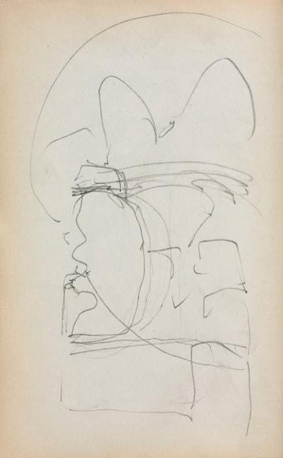 Carnet de croquis italien : Croquis abstrait page 5, 1898-1899 - Maurice Brazil Prendergast