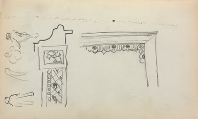 Carnet de croquis italien : Détails architecturaux et figures page 199, 1898-1899 - Maurice Brazil Prendergast