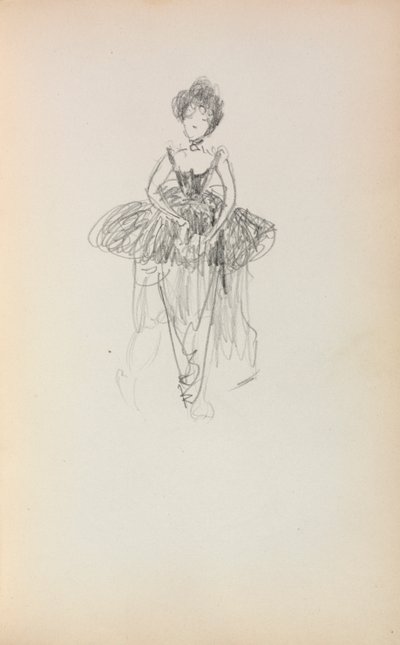 Carnet de croquis italien : Ballerine page 231, 1898-1899 - Maurice Brazil Prendergast