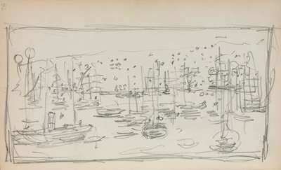 Carnet de croquis italien : page du port 78, 1898-1899 - Maurice Brazil Prendergast