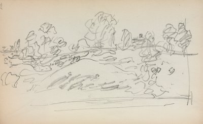 Carnet de croquis italien : Page de paysage 202, 1898-1899 - Maurice Brazil Prendergast