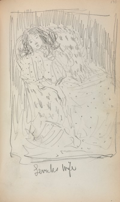 Carnet de croquis italien : Femme de Levuk page 170, 1898-1899 - Maurice Brazil Prendergast