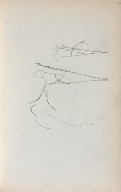 Carnet de croquis italien : Voiles page 36, 1898-1899 - Maurice Brazil Prendergast