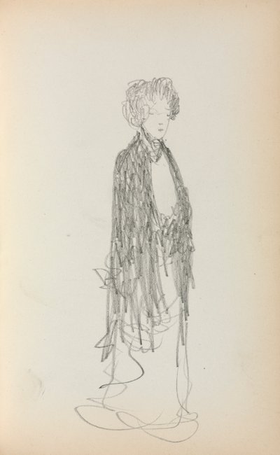 Carnet de croquis italien : Femme debout page 213, 1898-1899 - Maurice Brazil Prendergast