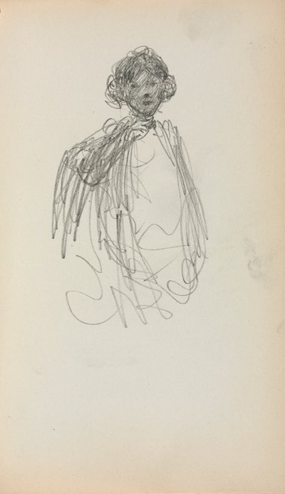 Carnet de croquis italien : Femme, longueur de taille page 217, 1898-1899 - Maurice Brazil Prendergast