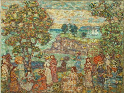 Paysage (Scène de plage) - Maurice Brazil Prendergast