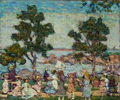 Paysage (Scène de parc) - Maurice Brazil Prendergast