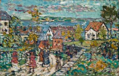 Paysage (Route et ville) - Maurice Brazil Prendergast