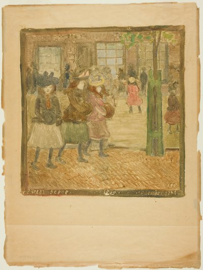 Scène de rue - Maurice Brazil Prendergast
