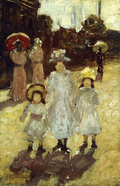 Dimanche matin à Paris, vers 1892-1894 - Maurice Brazil Prendergast