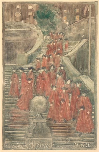 Les Marches Espagnoles - Maurice Brazil Prendergast