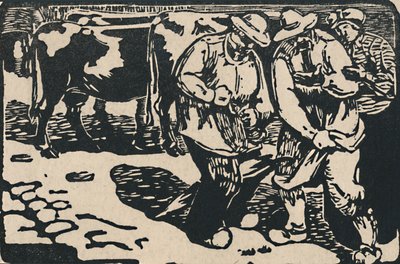 Marché en Auvergne - De Au Pied Des Puys, 1919 - Maurice Busset