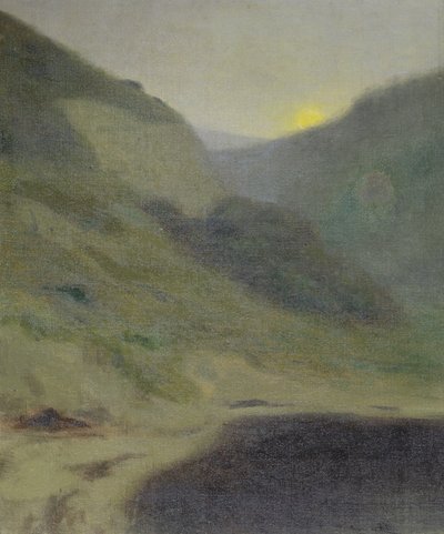Paysage au crépuscule - Maurice Chabas