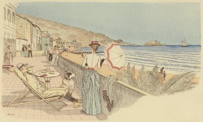 Un couple en lune de miel se relaxant au bord de la mer sur l