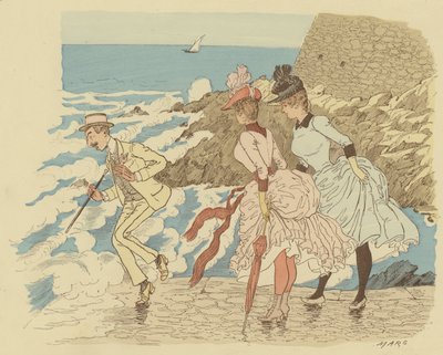 Debout sur le quai à La Condamine à Monte Carlo; Monaco - Maurice Charles Mathieu Bonvoisin