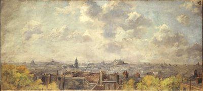 Vue panoramique de Paris, prise de la rue Victor-Massé, en 4-1886 - Maurice Dainville