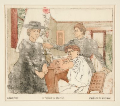 La Famille du graveur - Maurice Delcourt