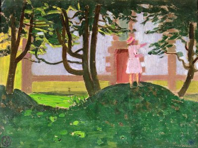 Un tas de feuilles devant la chapelle - Maurice Denis