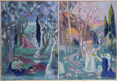 Jardin des oliviers, Christ apparaissant à Marie Madeleine - Maurice Denis