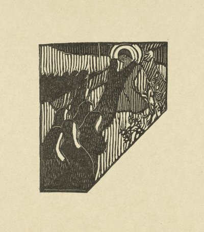 Illustration avec portement de croix du Christ et nonnes près d