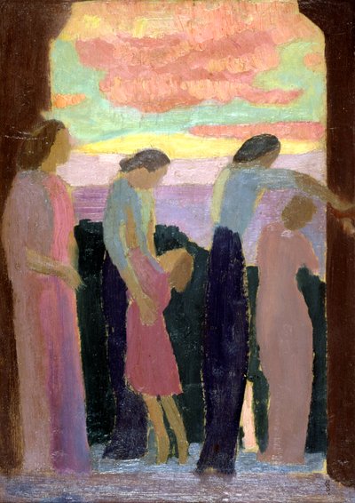 Marthe Denis et les enfants sur le balcon, vers 1900-1940 - Maurice Denis