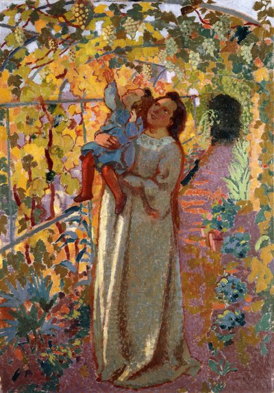 Mère et enfant sous la vigne - Maurice Denis