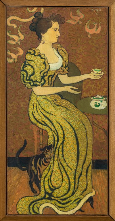 Portrait de Madame Ranson au chat vers 1892 - Maurice Denis