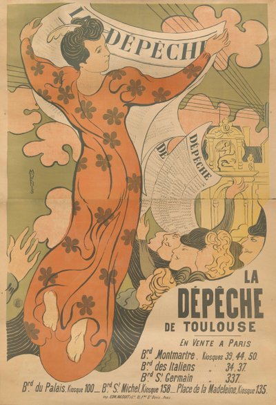 Affiche pour le journal La Dépêche de Toulouse, 1892 - Maurice Denis
