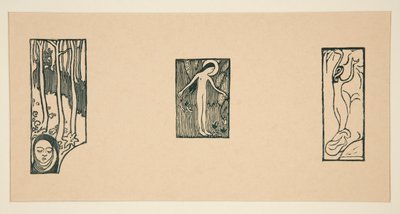 Feuille de gravures sur bois de L - Maurice Denis