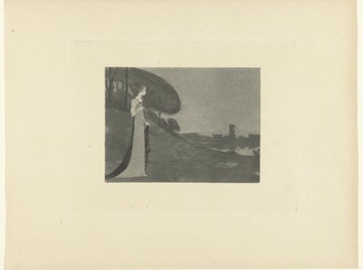 Femme dans un paysage - Maurice Dumont