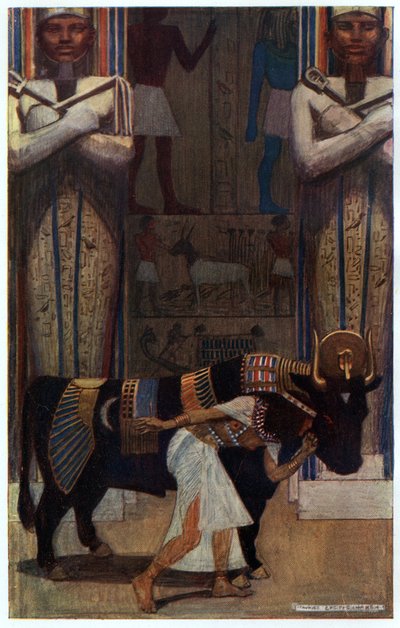 La jeune épouse et le taureau de bain, illustration de 