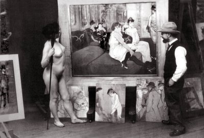 Henri de Toulouse-Lautrec dans son atelier - Maurice Guibert