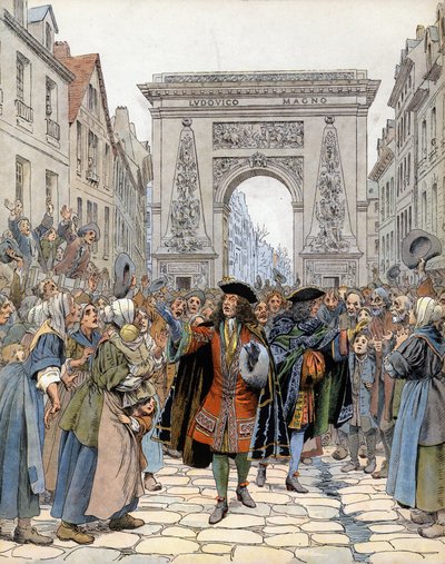 À la porte Saint-Denis à Paris, le maréchal de Boufflers - Maurice Leloir