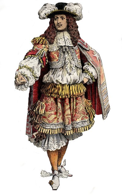 Le roi Louis XIV de France - Chromotypographie dans 