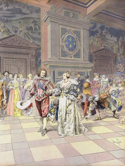 George Villiers, 1er Duc de Buckingham à la Cour en France - Maurice Leloir