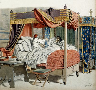 Histoire de France : En 1642, le cardinal malade de Richelieu (Armand Jean du Plessis) - Maurice Leloir