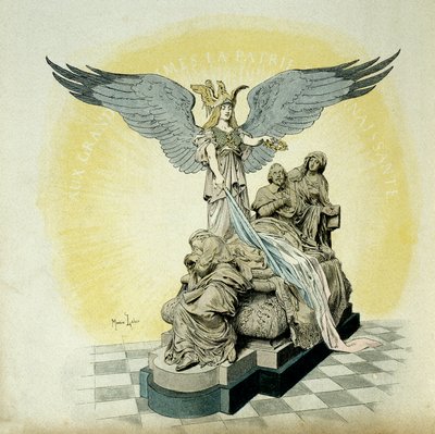 Histoire de France : Monument à Armand Jean du Plessis, Cardinal de Richelieu (1585-1642), ministre de Louis XIII, à l