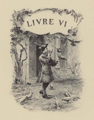 Illustration pour le Livre VI des Confessions de Jean-Jacques Rousseau - Maurice Leloir