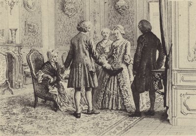 Illustration pour le Livre XI des Confessions de Jean-Jacques Rousseau - Maurice Leloir