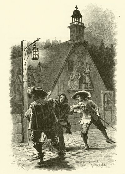 Illustration pour Les Trois Mousquetaires - Maurice Leloir