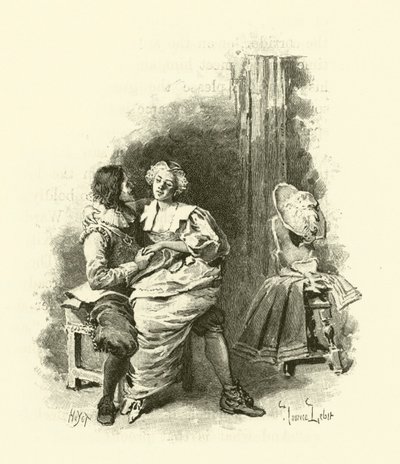 Illustration pour Les Trois Mousquetaires - Maurice Leloir