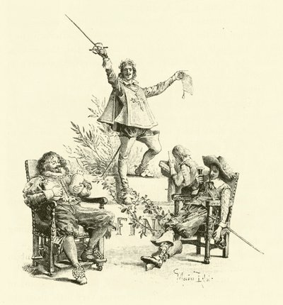 Illustration pour Les Trois Mousquetaires - Maurice Leloir