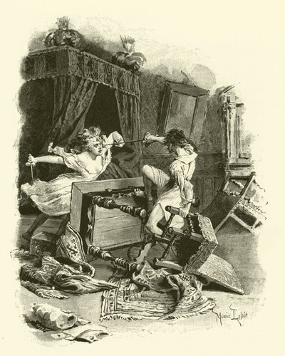 Illustration pour Les Trois Mousquetaires - Maurice Leloir