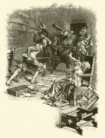 Illustration des Trois Mousquetaires - Maurice Leloir