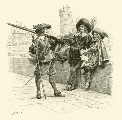 Illustration des Trois Mousquetaires - Maurice Leloir