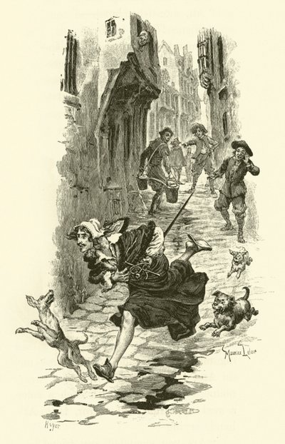 Illustration pour Les Trois Mousquetaires - Maurice Leloir