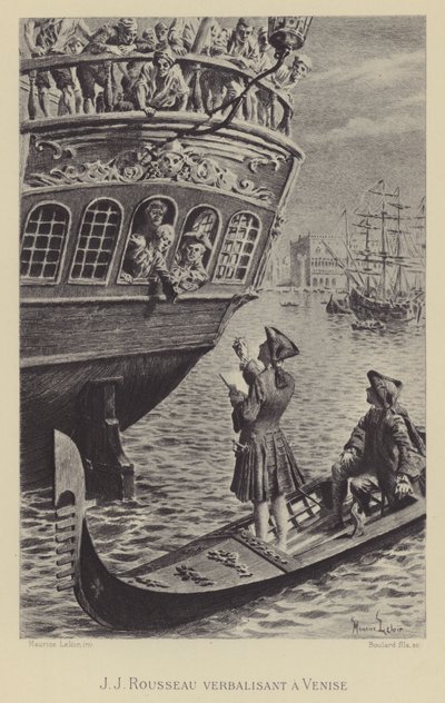 Jean-Jacques Rousseau à Venise - Maurice Leloir