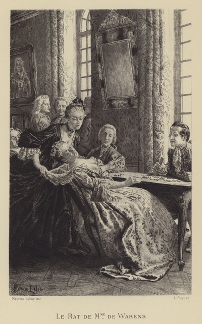 Le rat de Madame de Warens (gravure) - Maurice Leloir